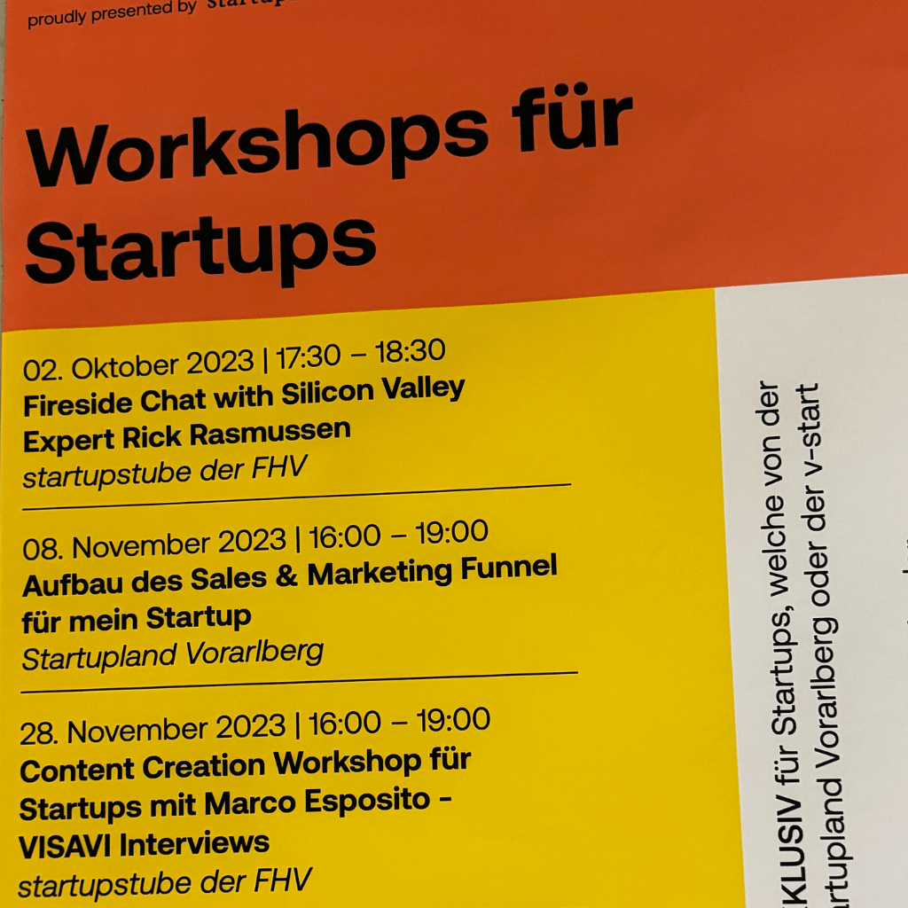 Workshop, FH Vorarlberg 2023